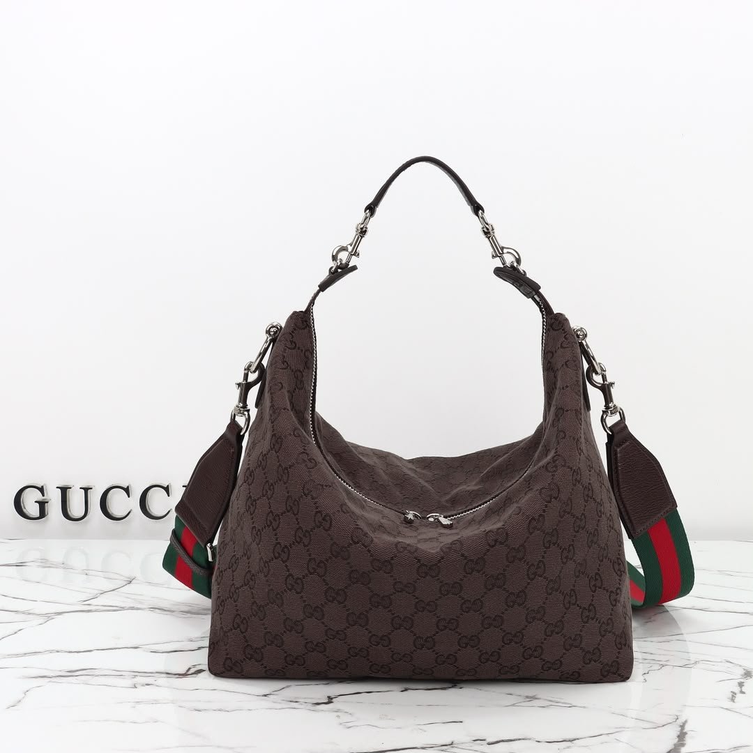 Gucci Brera Medium Crossbody Bag 33cm/13in Brown 866938