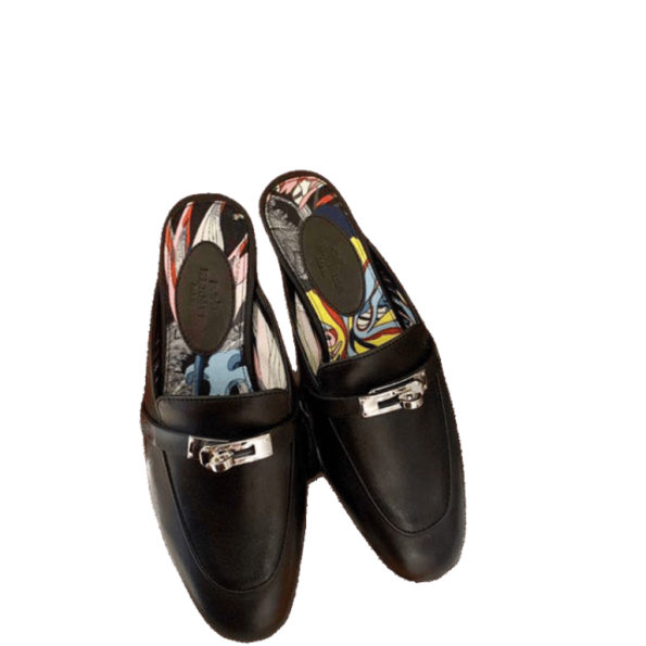 HERMES OZ MULE BLACK