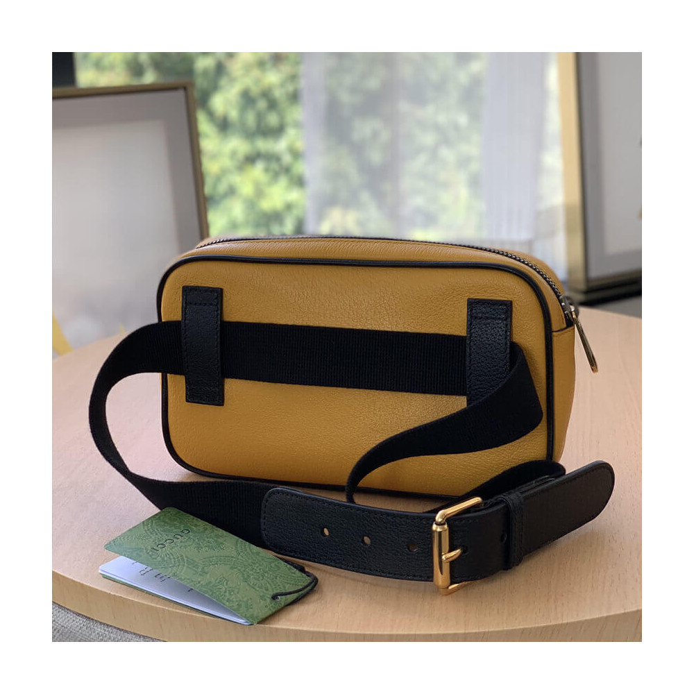 Gucci 100 Belt Bag In Yellow Leather