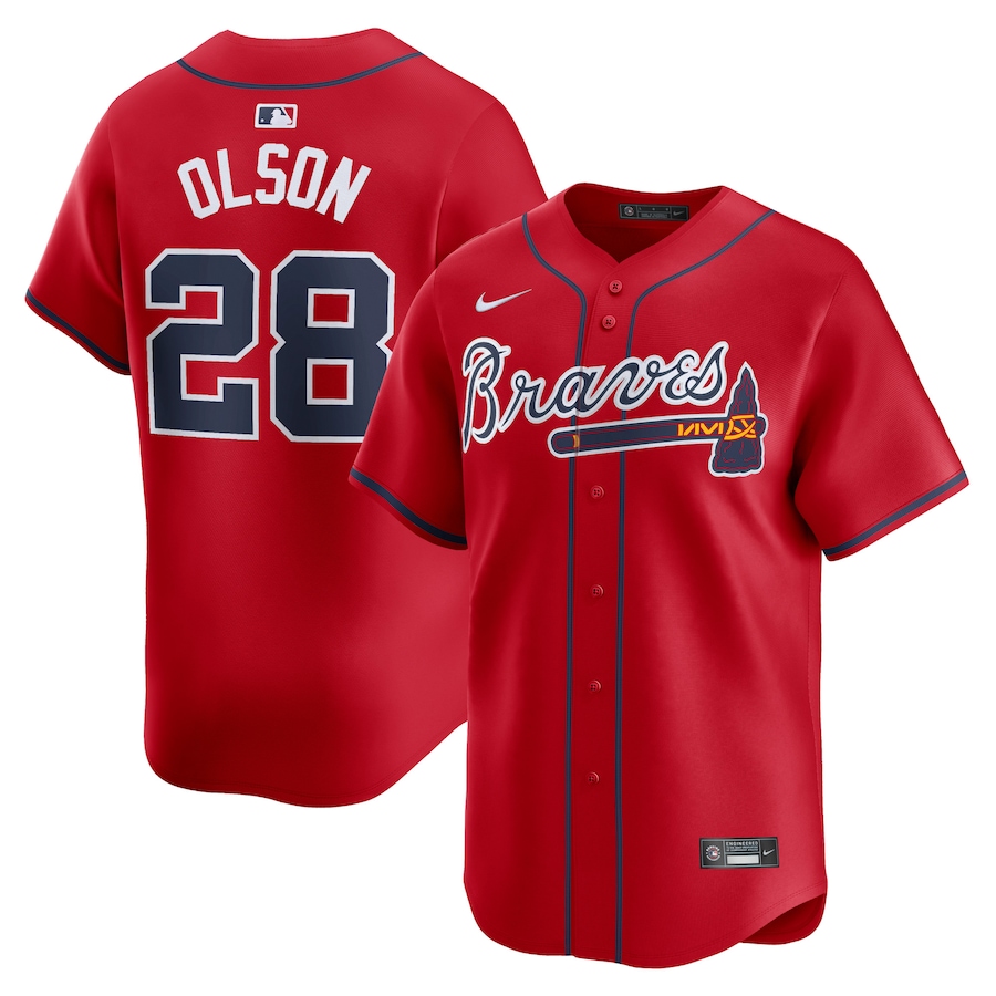 Matt Olson Atlanta Braves Alternate Limited Player Jersey  Red