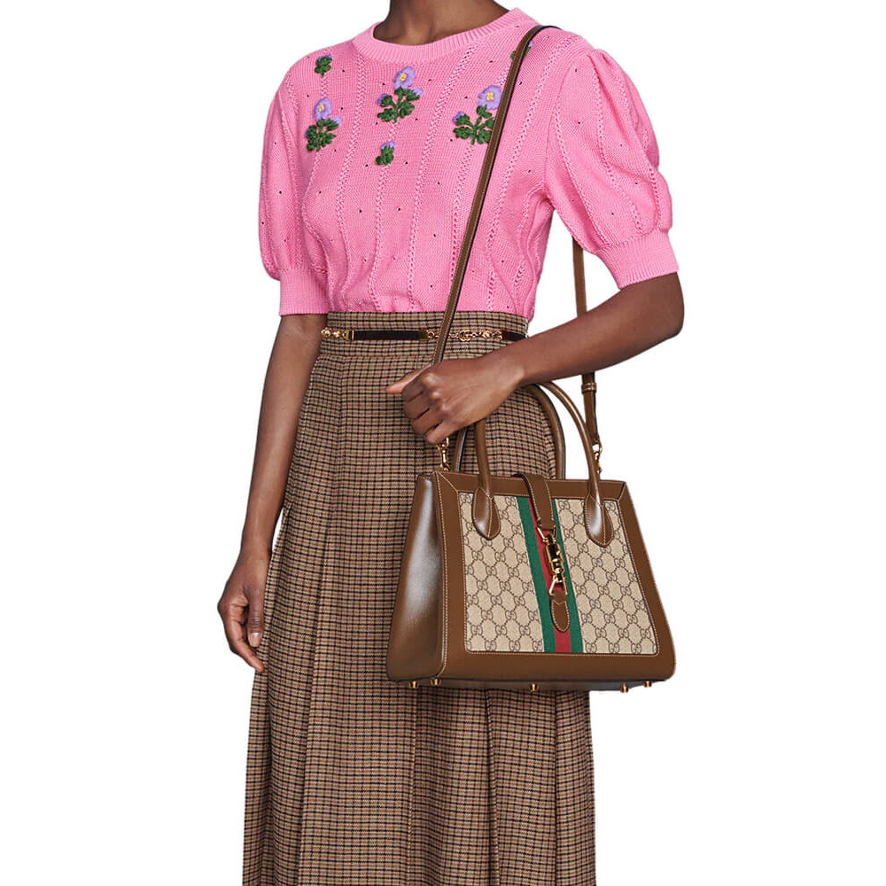 Gucci Jackie 1961 Medium Tote Bag in GG Supreme 30cm