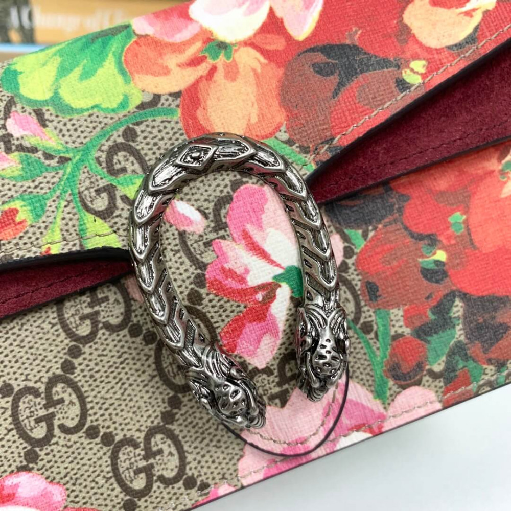 Gucci Dionysus GG Blooms Super Mini Bag Red