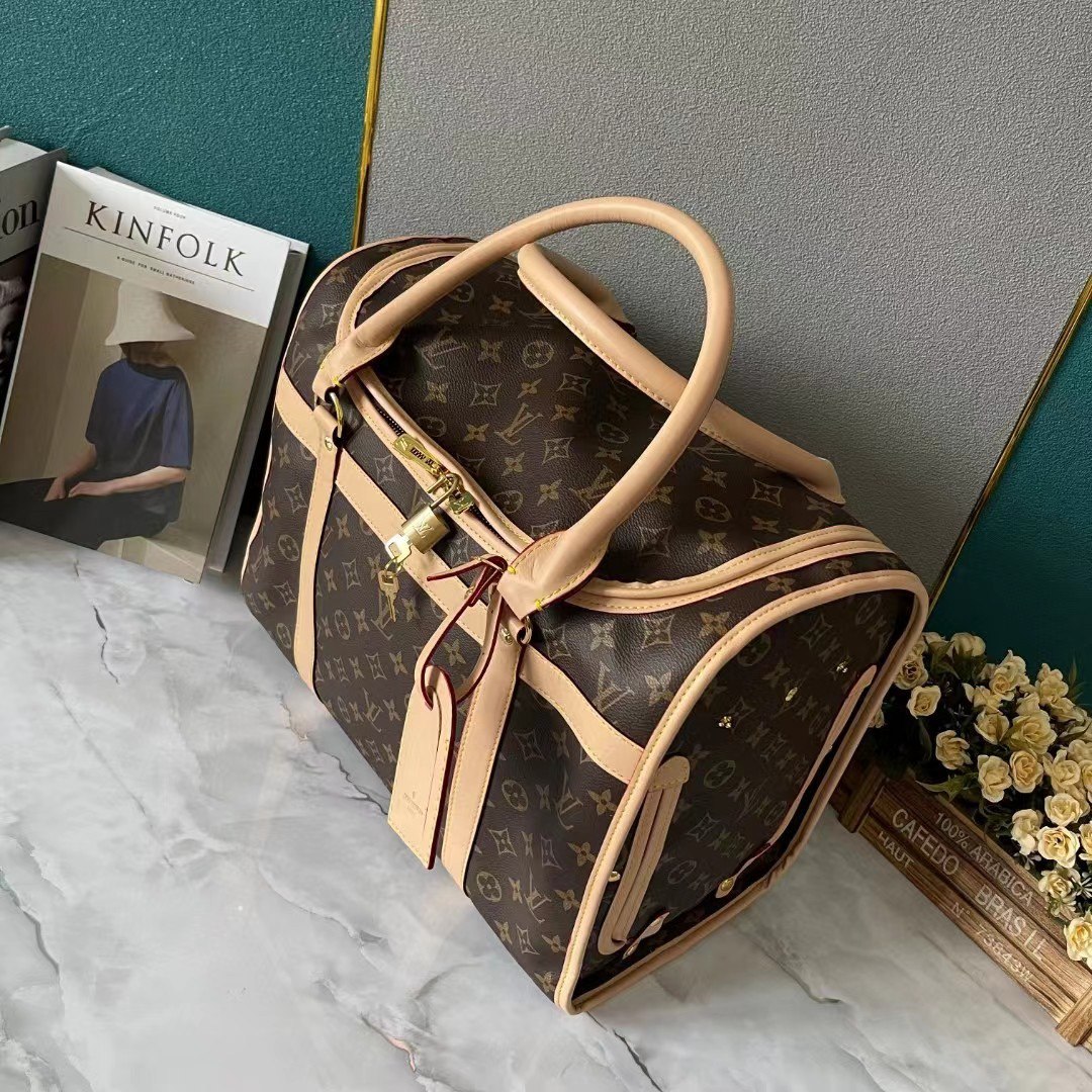 Louis Vuitton Dog Bag Brown 46Cm M45662