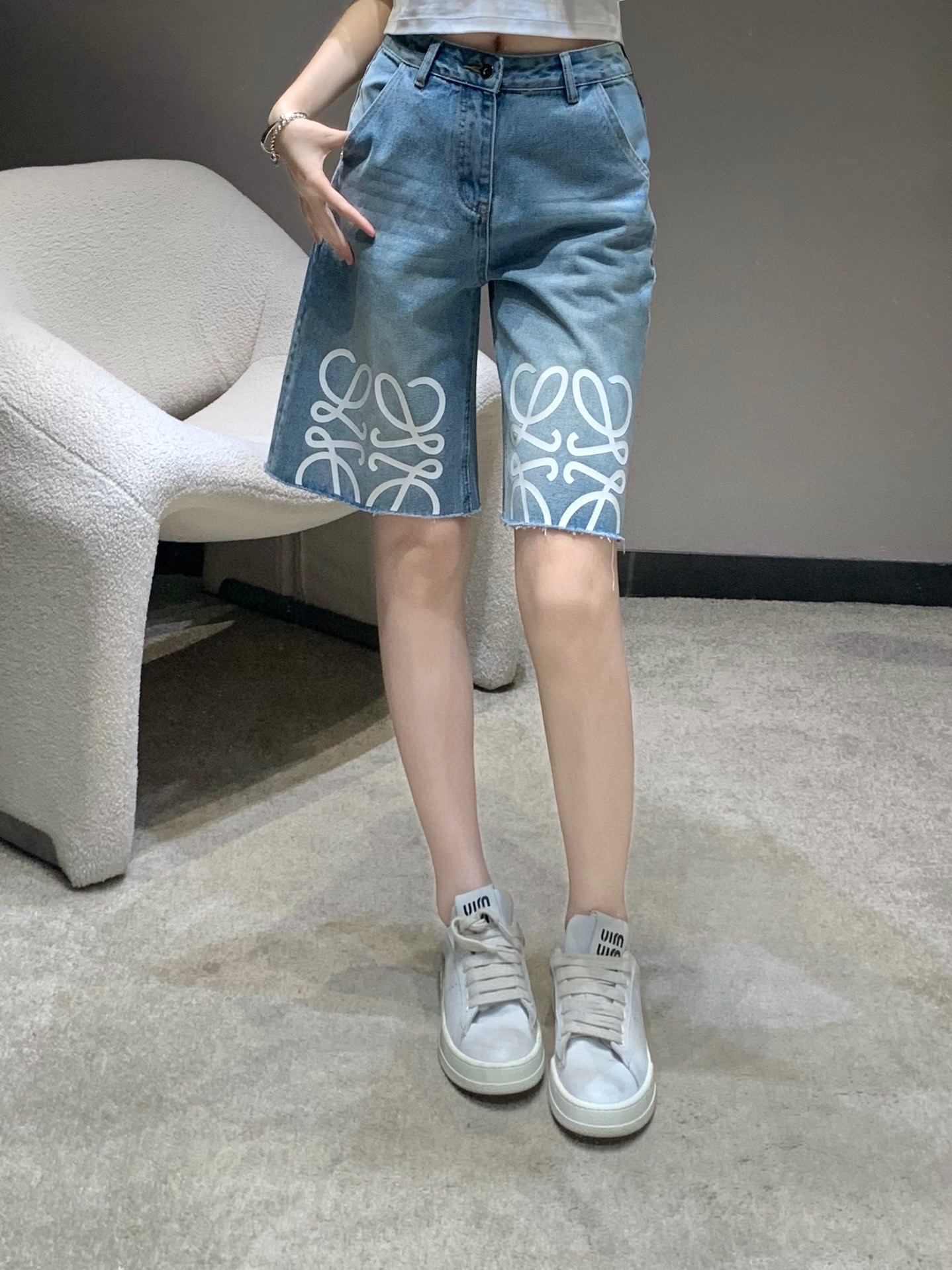 Loewe denim shorts
