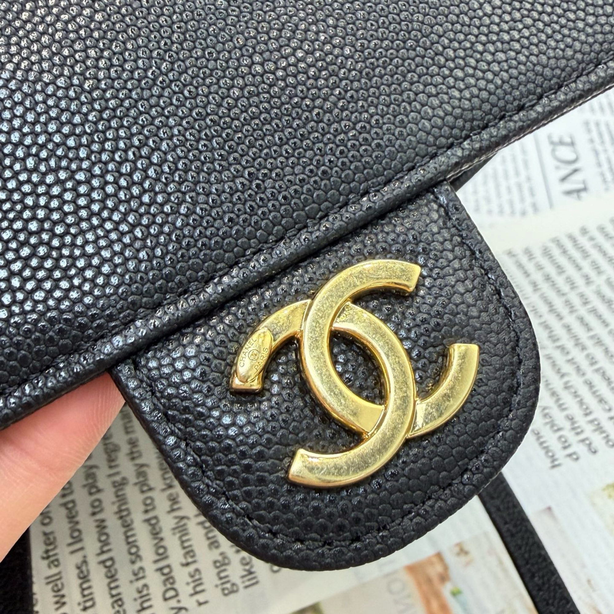 Chanel Clutch Black Bag 17cm/6.7in