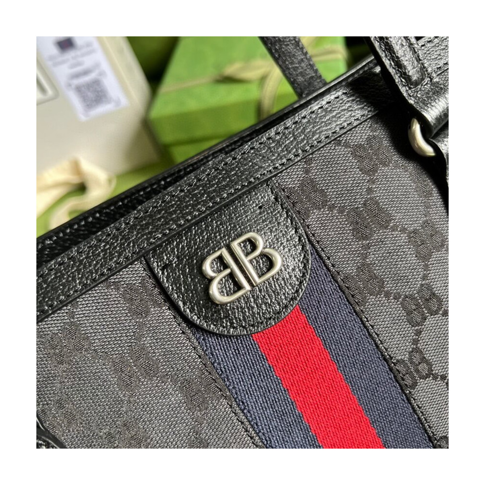 Balenciaga x Gucci Hacker Medium Tote Bag Black