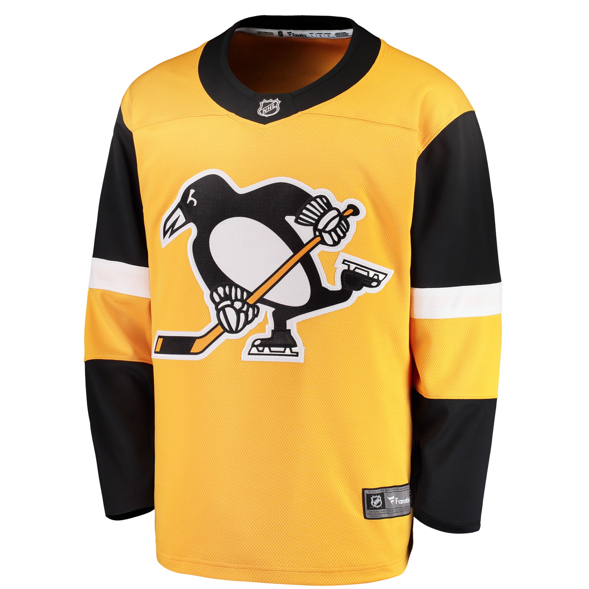 Pittsburgh Penguins Fanatics Youth Alternate Breakaway Jersey – Gold