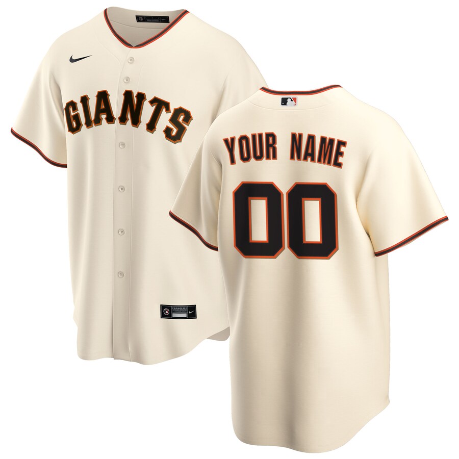 San Francisco Giants Home Custom Jersey Cream