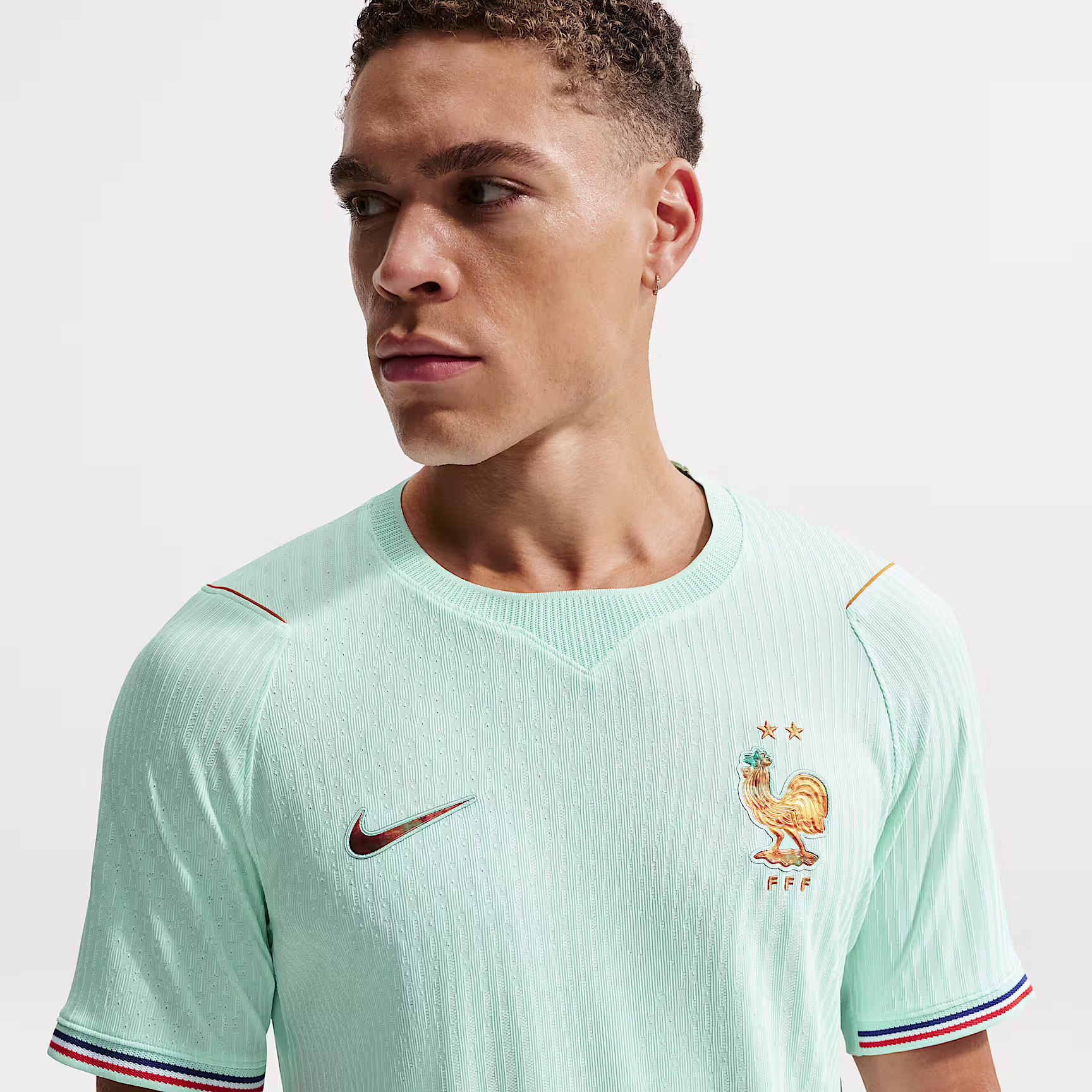 Nike Men's France Kylian Mbappe Match Authentic Away Jersey 2026 (Igloo/Monarch)