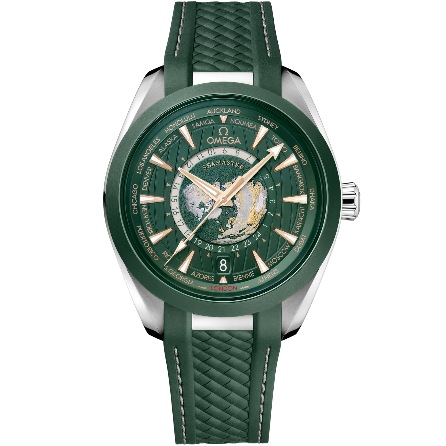 Omega Speedmaster Aqua Terra 150M GMT Worldtimer Co-Axial Master Chronometer 43mm 220.32.43.22.10.001