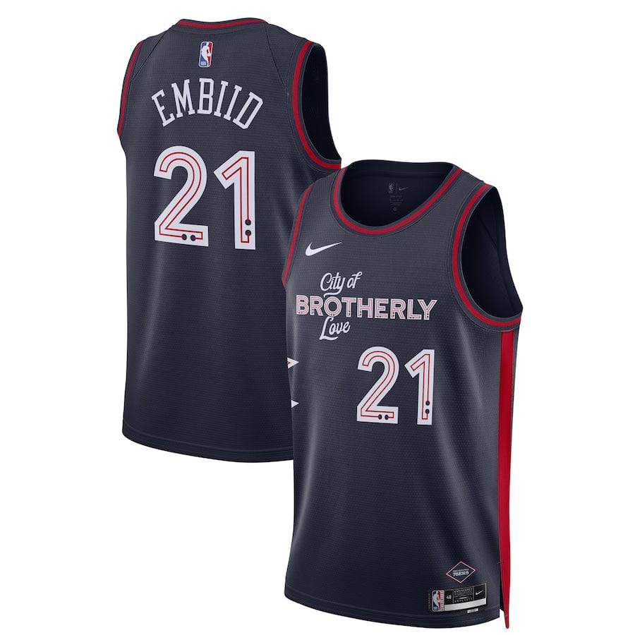 Joel Embiid Philadelphia 76ers  City Edition2023-2024 season Jersey