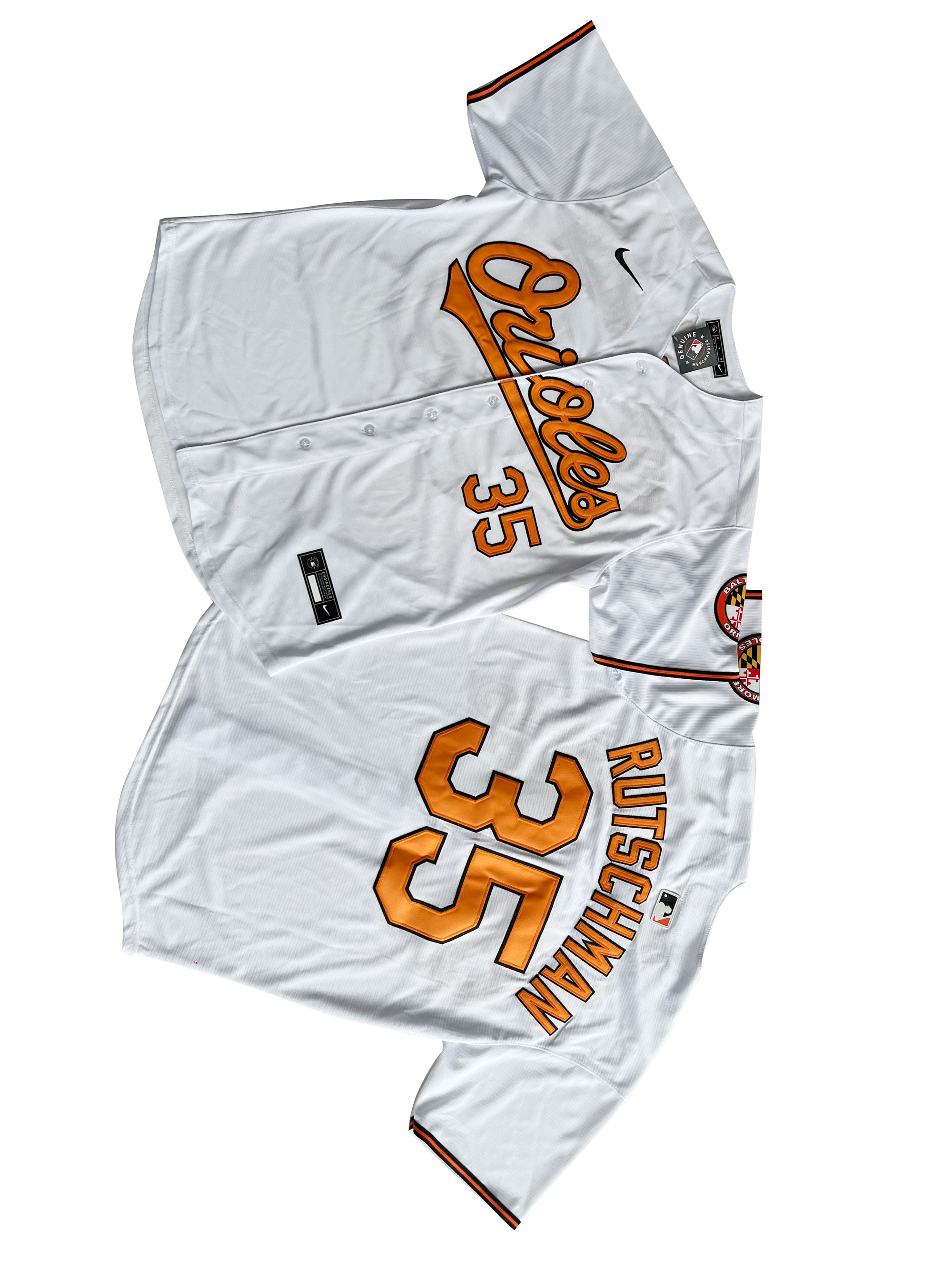 Men's Baltimore Orioles Adley Rutschman White Home Limited Player Jersey