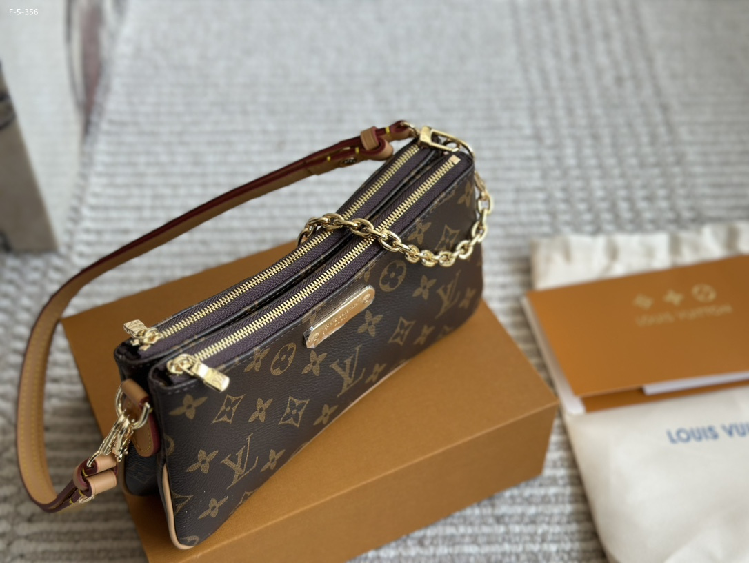 Louis Vuitton Liv Pochette Monogram Coated Canvas 20Cm M83008