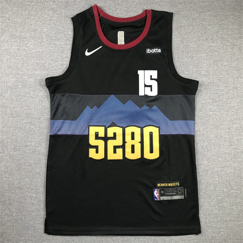 Men's Jersey 2024 Season Nuggets #15 Black City Edition JOKIC