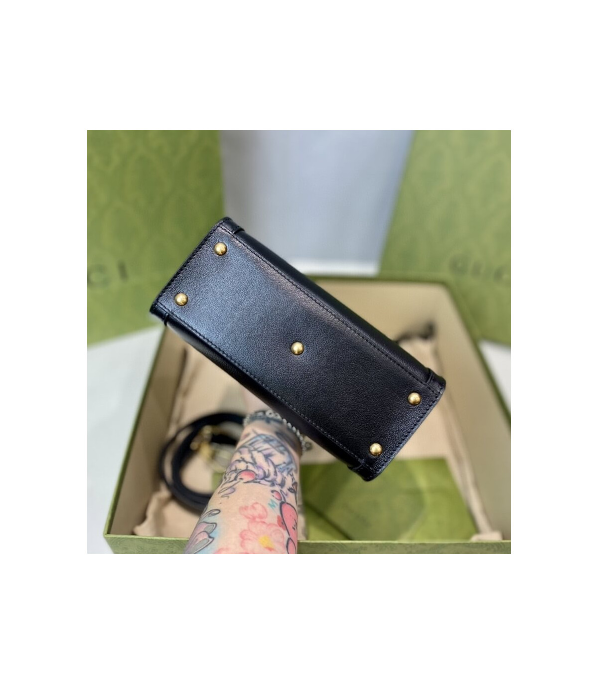 Gucci Diana Mini Tote Bag Black