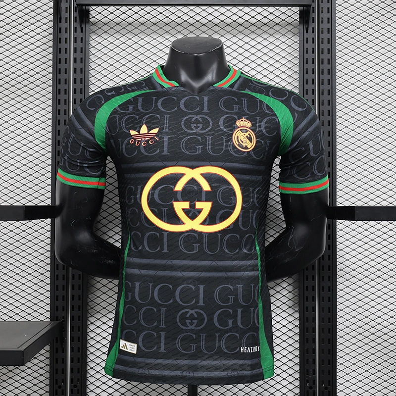 player 2025-26 Real Madrid Gucci collaboration Football jersey