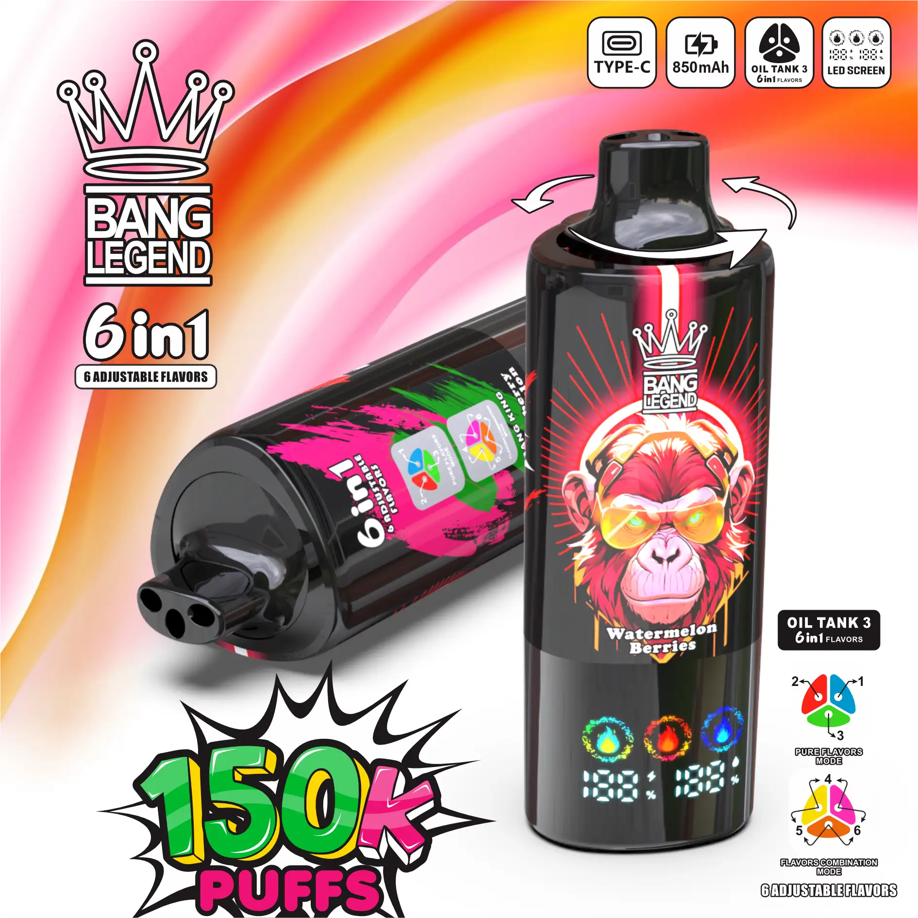 Bang Legend 150K Disposable Vape