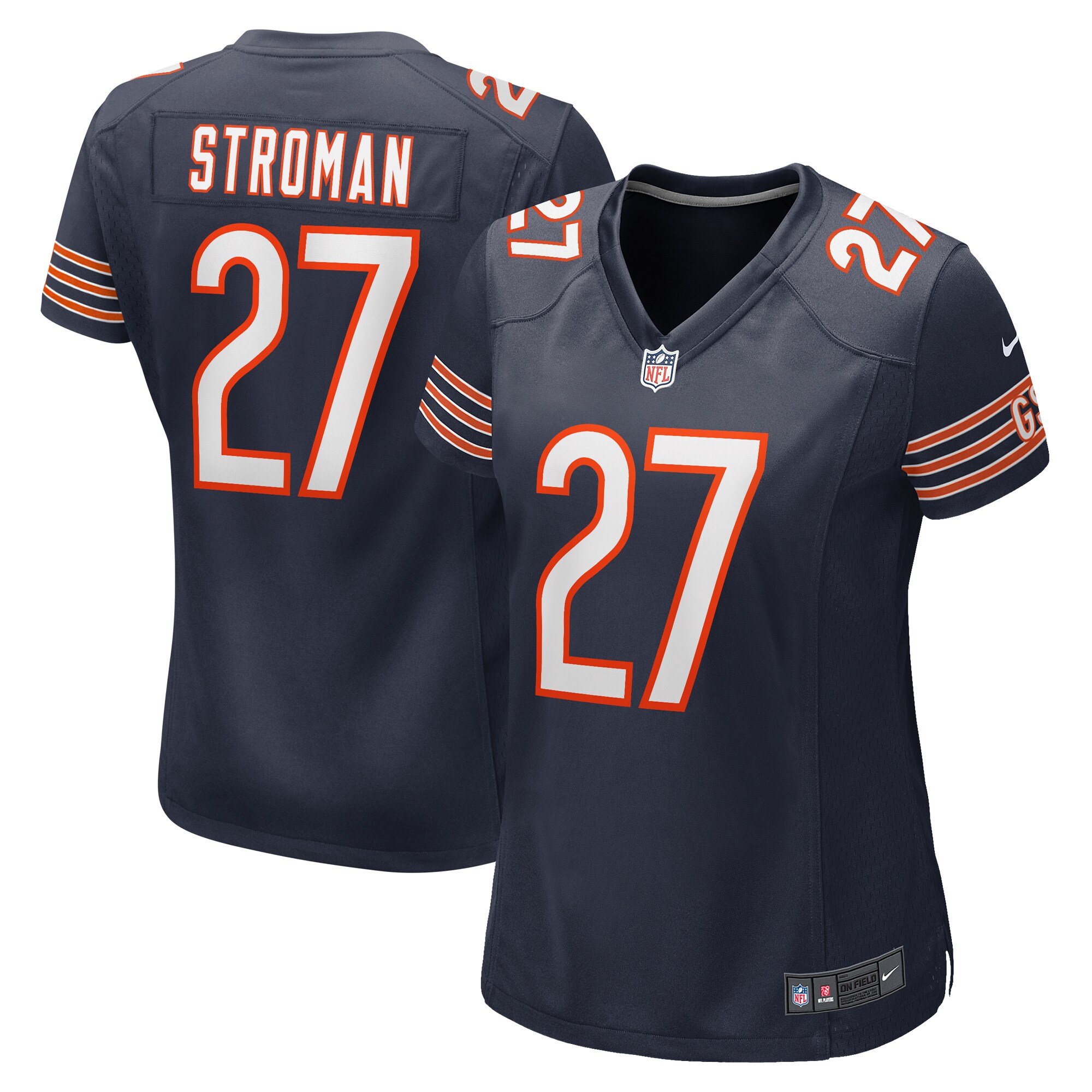 Greg Stroman Chicago Bears Nike Women's Team Game Jersey -  Navy