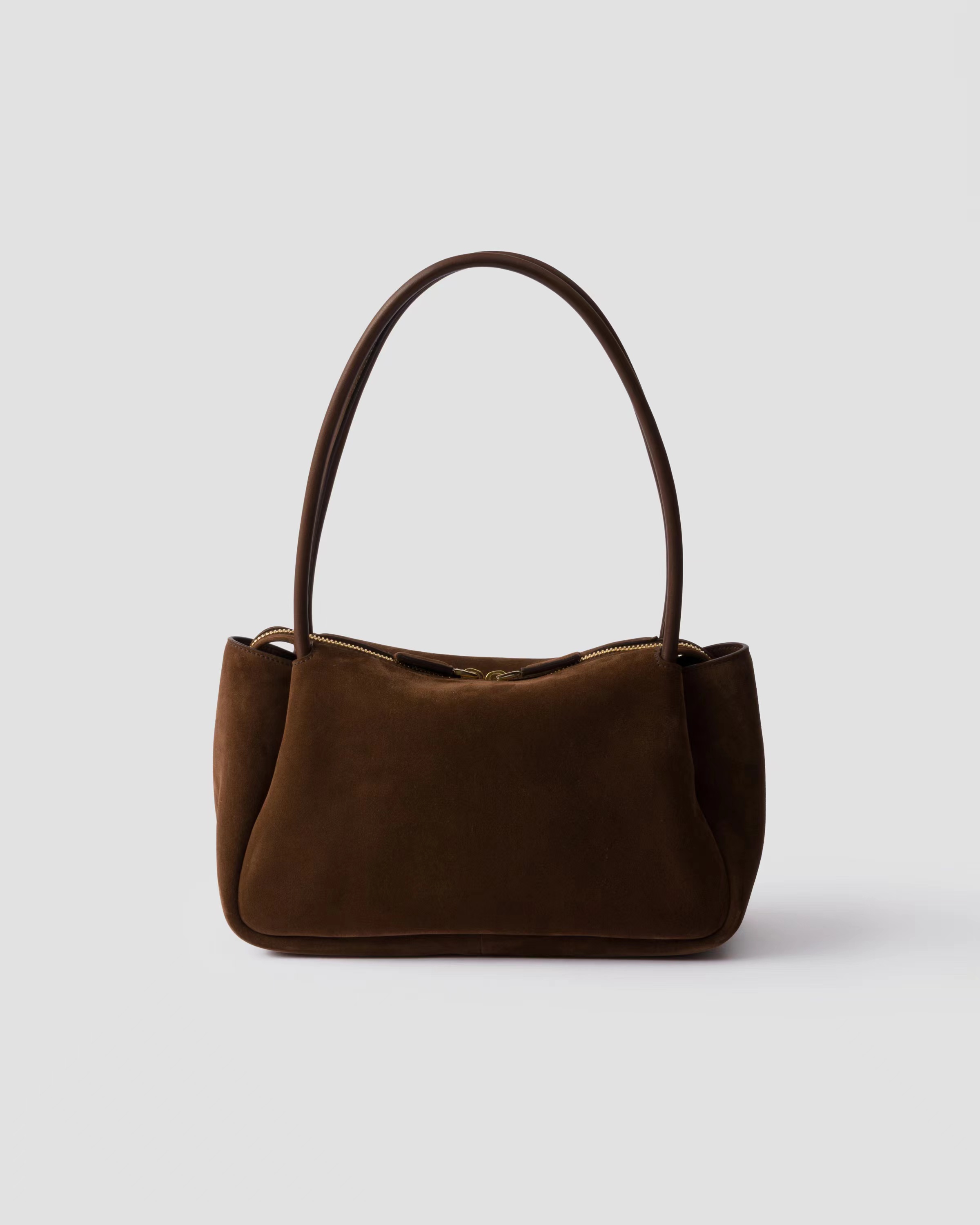 Medium suede shoulder bag