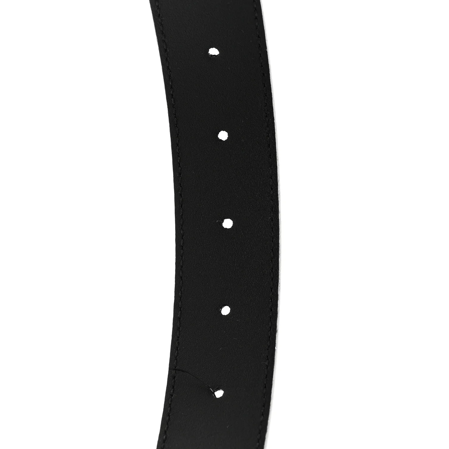 Plutone Calfskin Plaque GG 30mm Belt 80 32 Black