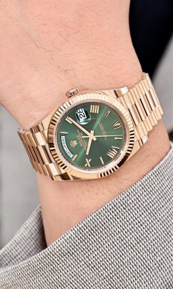 [Superclone] Rolex Day-Date 36mm Olive Green Dial President 128235