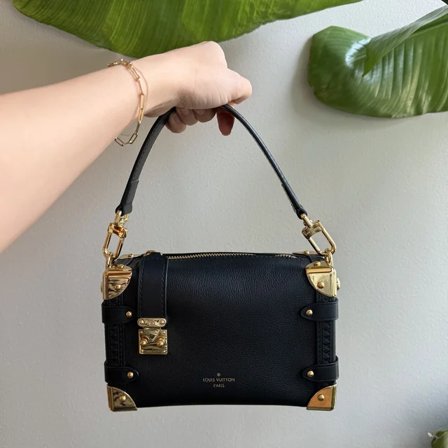 Louis Vuitton PM Side Trunk Bag Black 19cm M23817