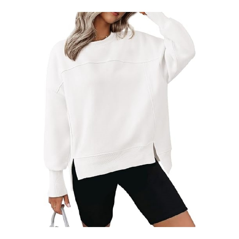 Womens Crewneck Sweatshirts Fleece Pullover