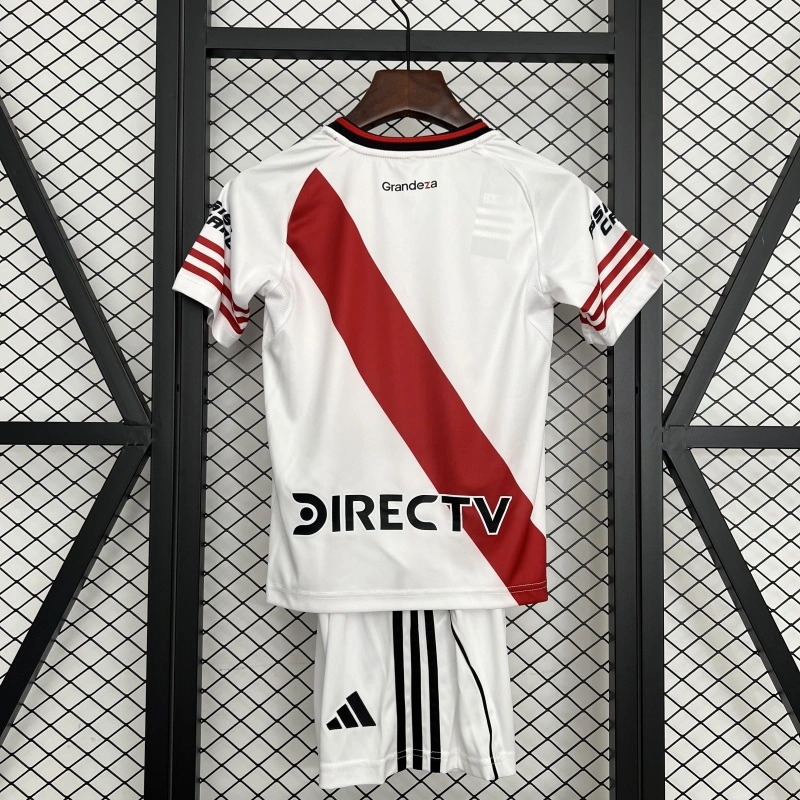 2025-26 River Plate Home Kids Kit Football jersey