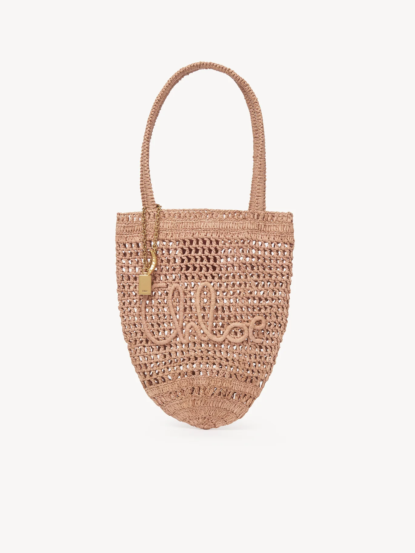 Chloé Small Summer Banana tote bag in raffia