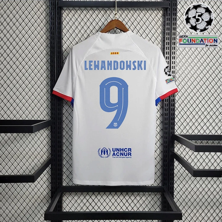2023-24 Barcelona away GAVI LEWANDOWSKI F. DE JONG PEDRI FERMíN Football jersey