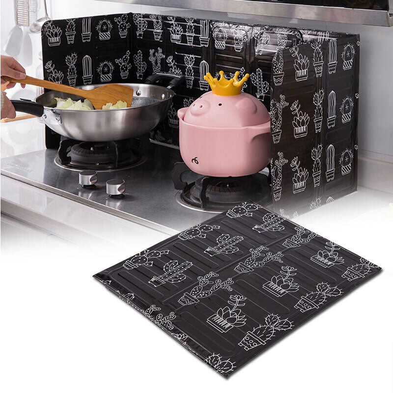 Aluminum Foldable Kitchen Gas Stove Baffle Plate