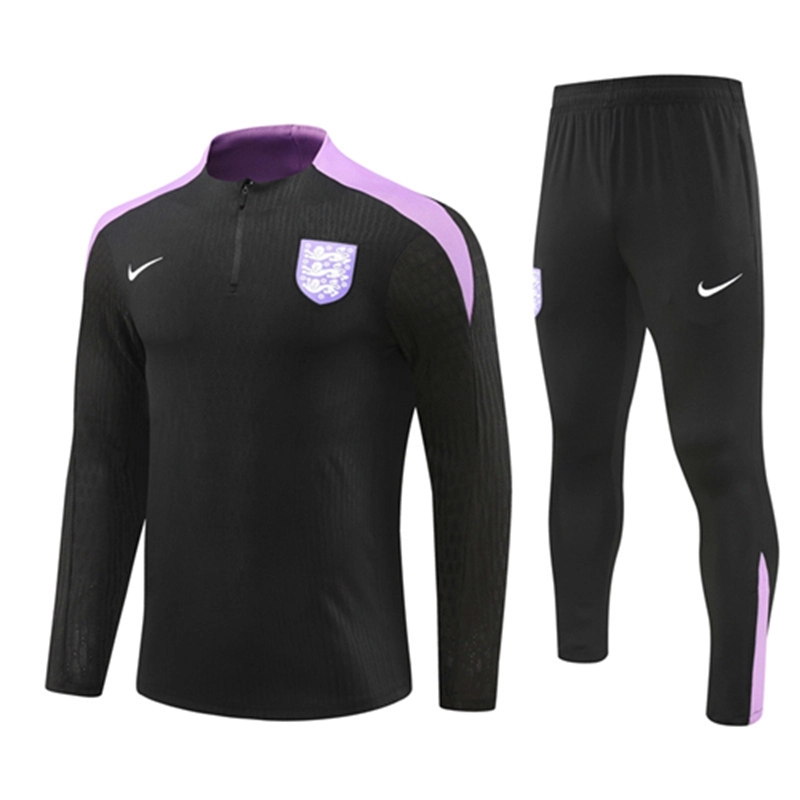 2024-25 England Black Long Sleeve Training Suit