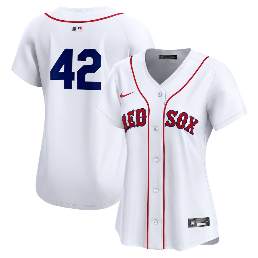 Boston Red Sox Women's 2024 Jackie Robinson Day Home Limited Jersey  White