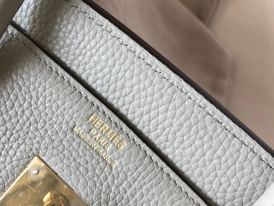 Hermes Birkin 35Cm Bag Cream Togo Gold Hardware