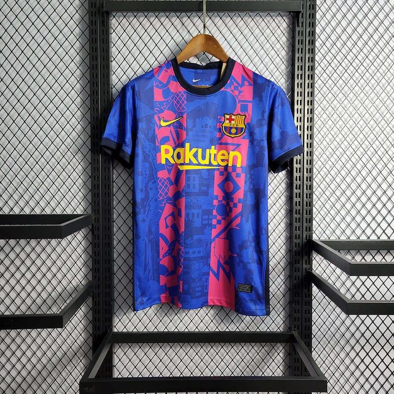 Retro 2021-22 Barcelona 2 Away PEDRI PIQUE DEMBELE MEMPHIS F.DE JONG Football jersey retro