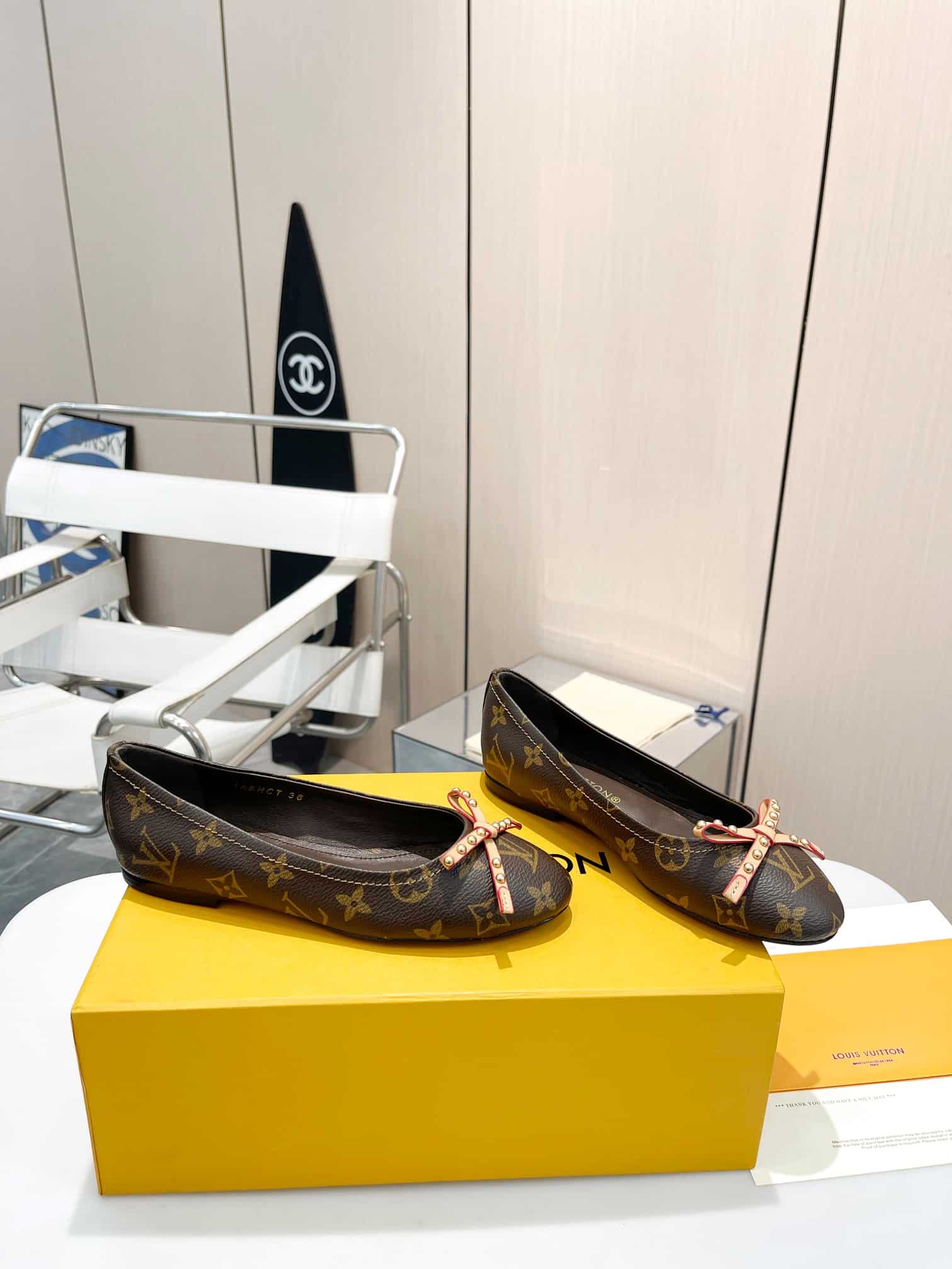 Louis Vuitton Nina Doll Shoes Monogram Canvas