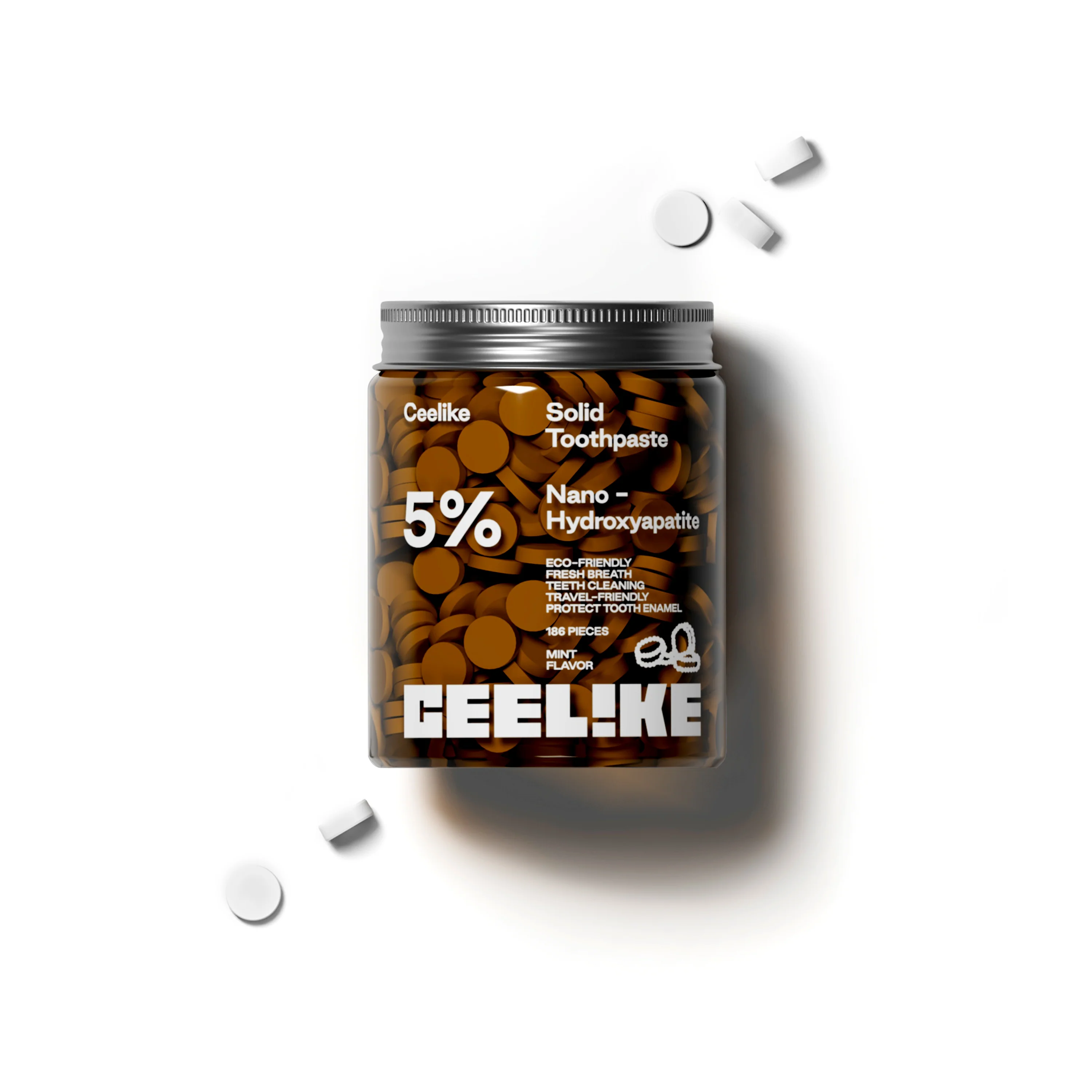 CEELIKE 5% Hydroxyapatite Toothpaste Tablets