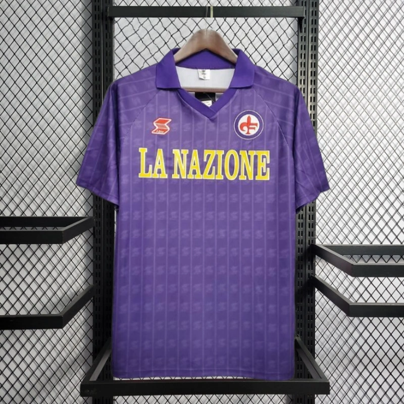 Retro 1989-90 Fiorentina Home Football jersey retro