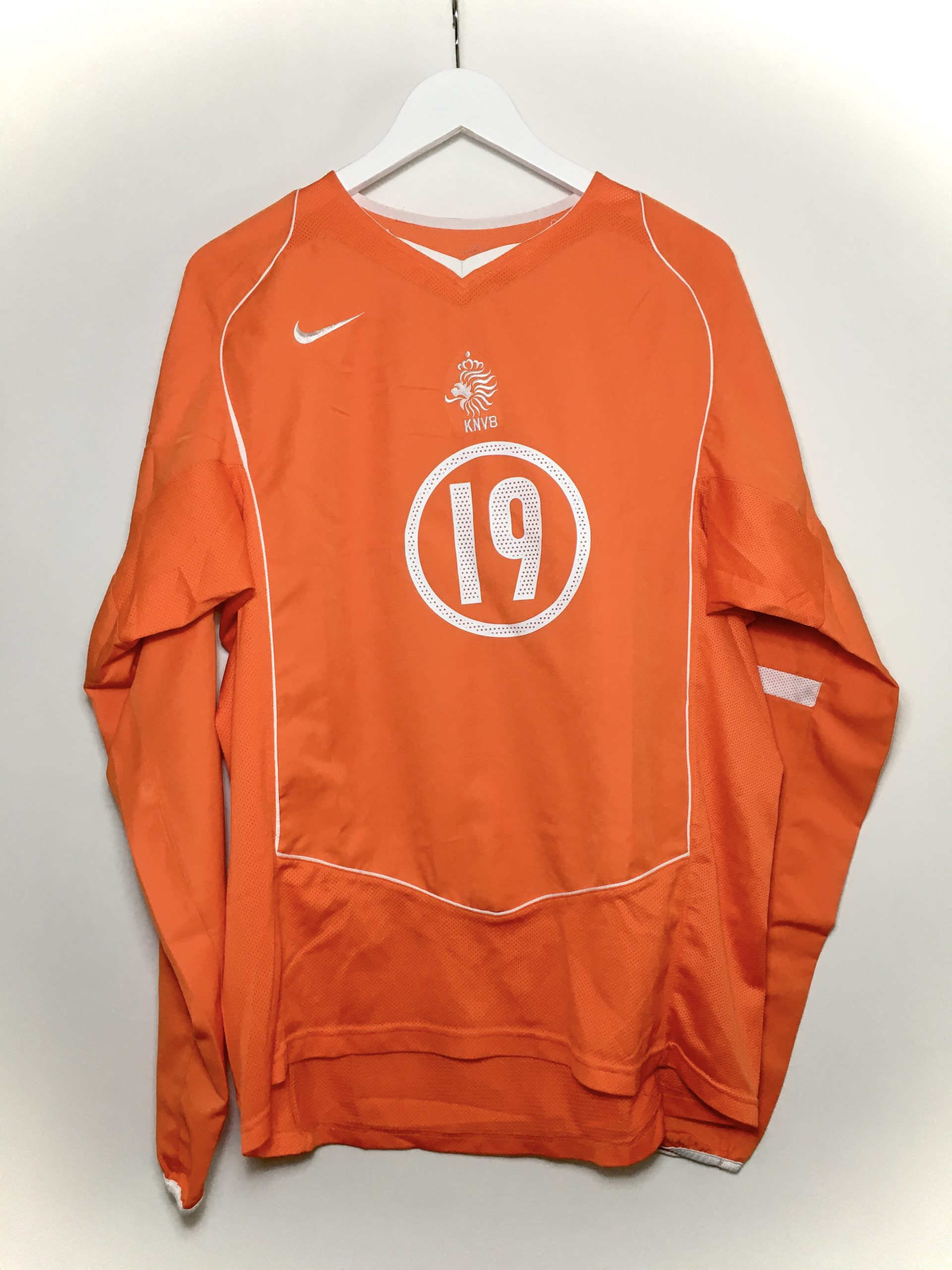 Netherlands / Holland L/S home shirt 2004-2005 x Arjen Robben #19