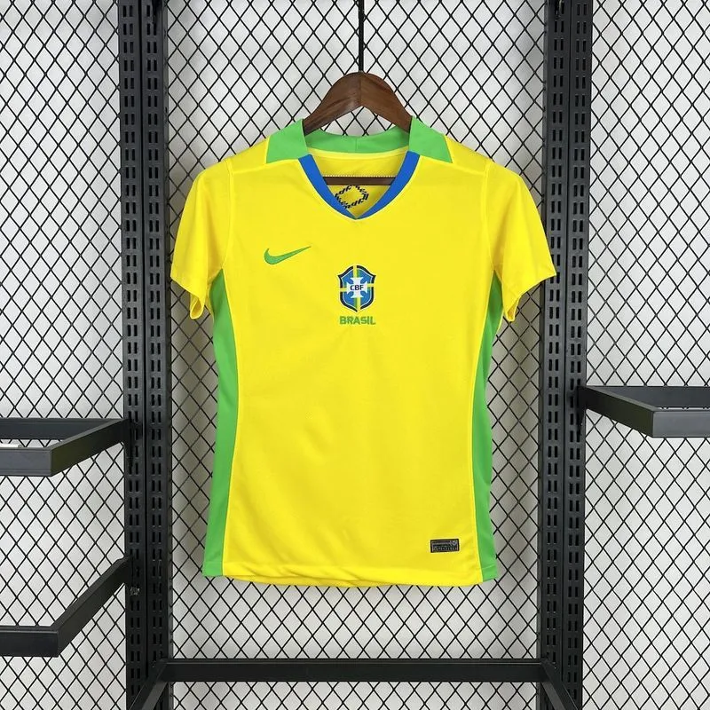 Women's 2025-26 Brazil Home Football jersey