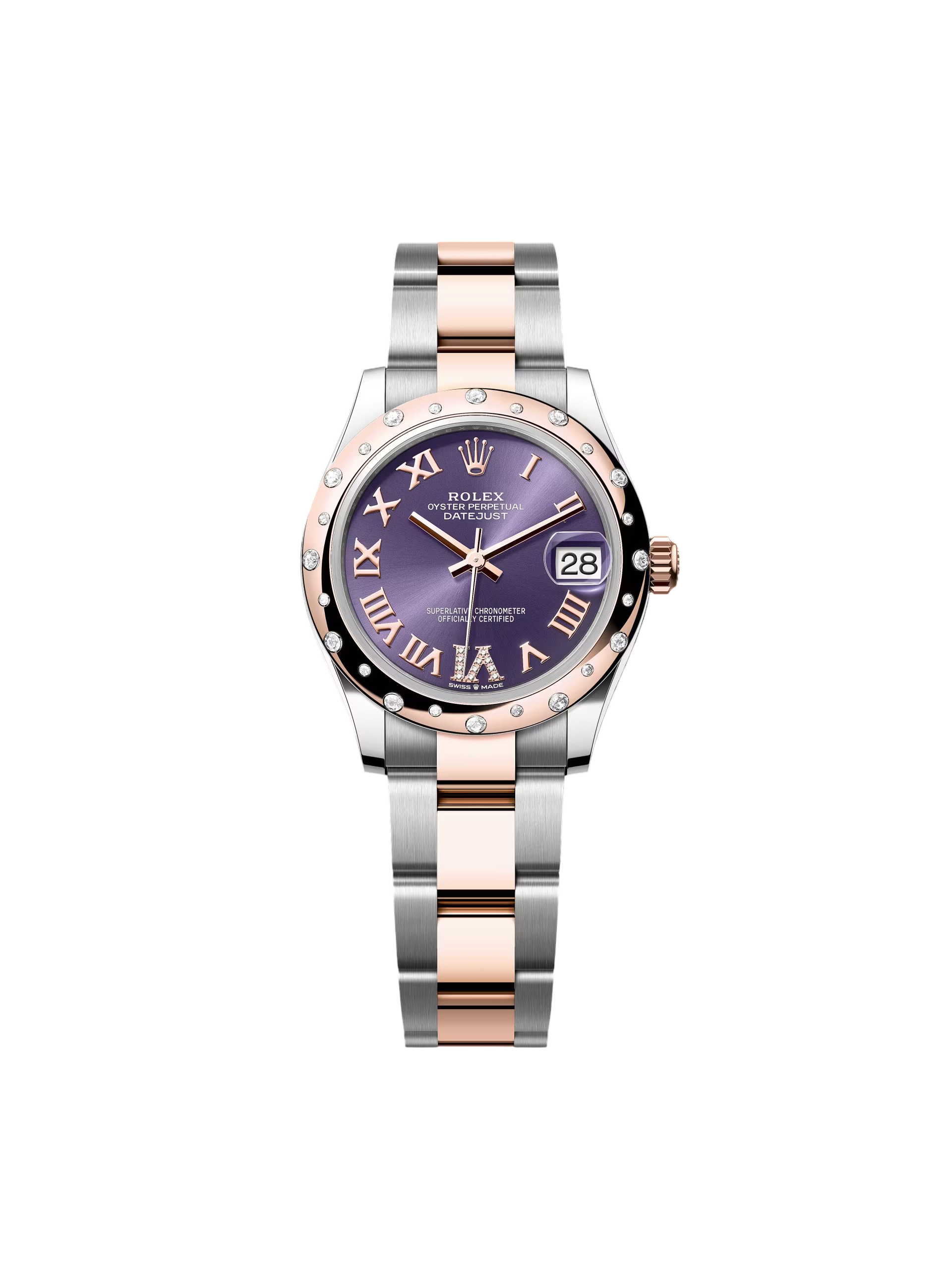 Rolex Datejust m278341 Aubergine Dial 31mm