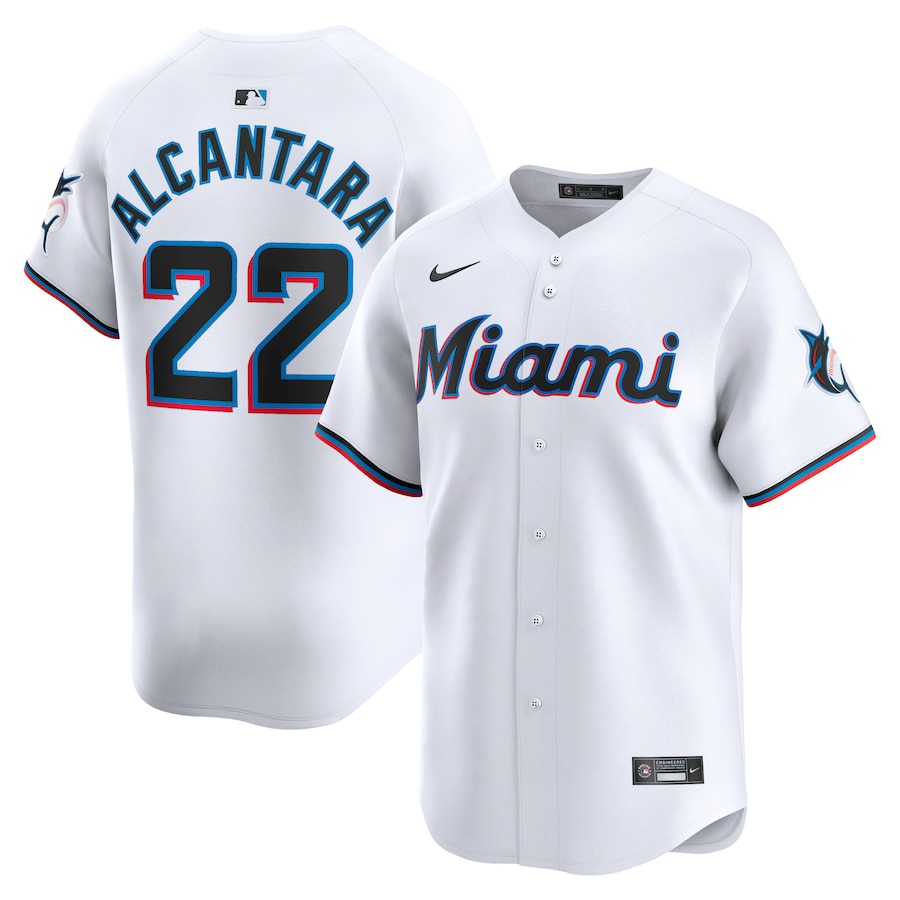Sandy Alcantara Miami Marlins Home Limited Player Jersey White