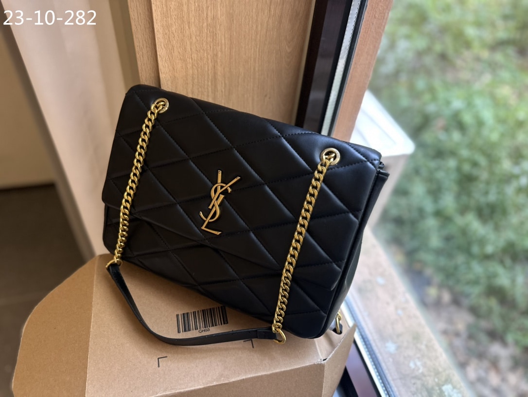 Saint Laurent Puffer Bag Black 33Cm