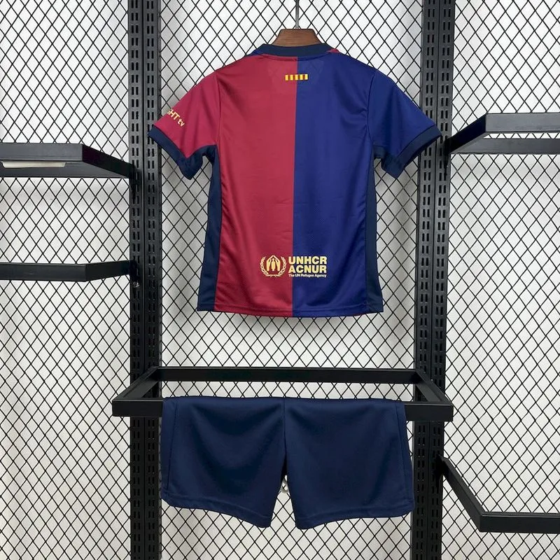 2024-25 Barcelona KIDS Travis Scott to feature on the Clásico jersey in conjunction with Spotify Football jersey