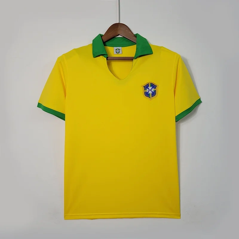 Retro 1957 Brazil Home Retro Football jersey retro