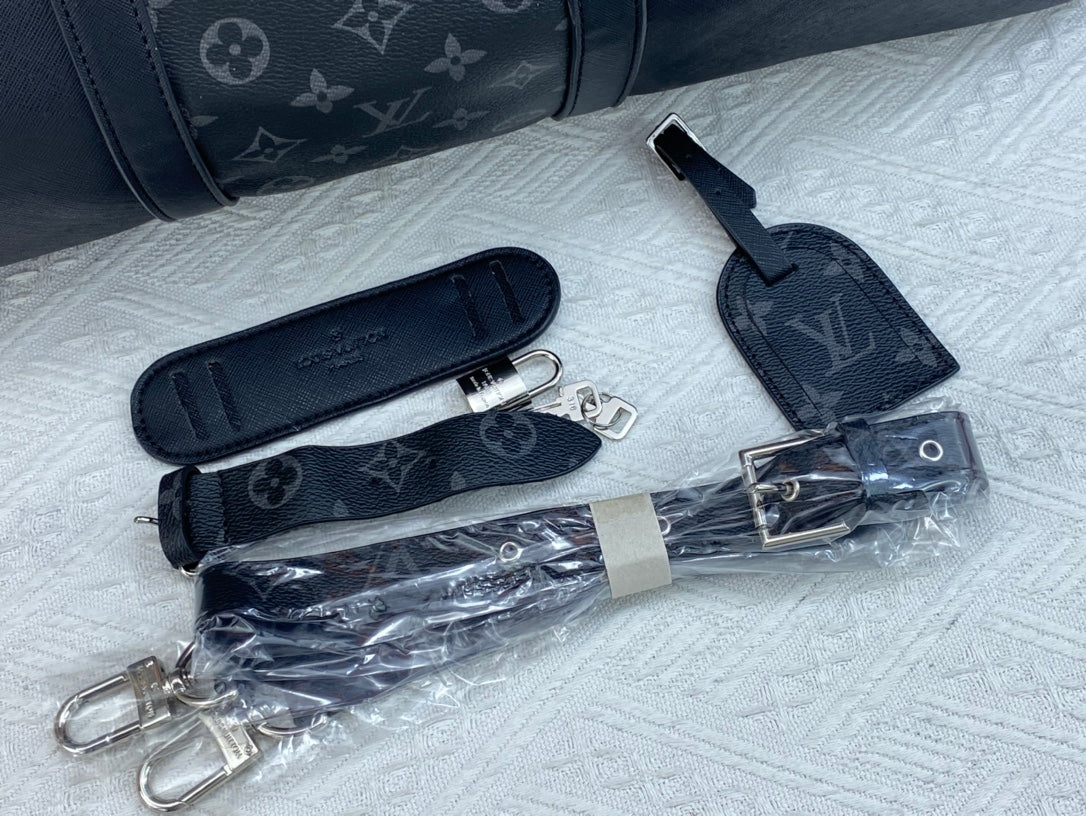 Louis Vuitton Keepall Bandouliere 50Cm Black