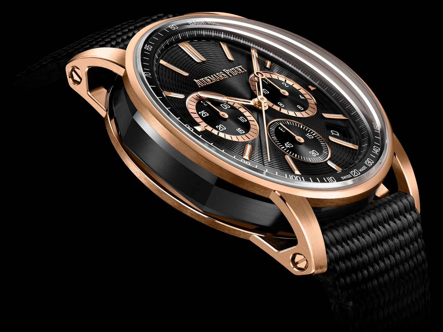 【Super Clone】Audemars Piguet Code 11.59 Black Dial Black Rubber Strap Watch 41mm 26393NR.OO.A002KB.02