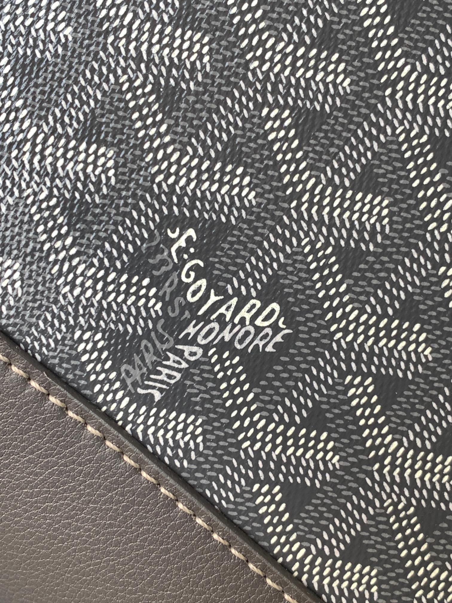 Goyard Cisalpin Document Case 39cm Gray Goyardine Canvas And Calfskin