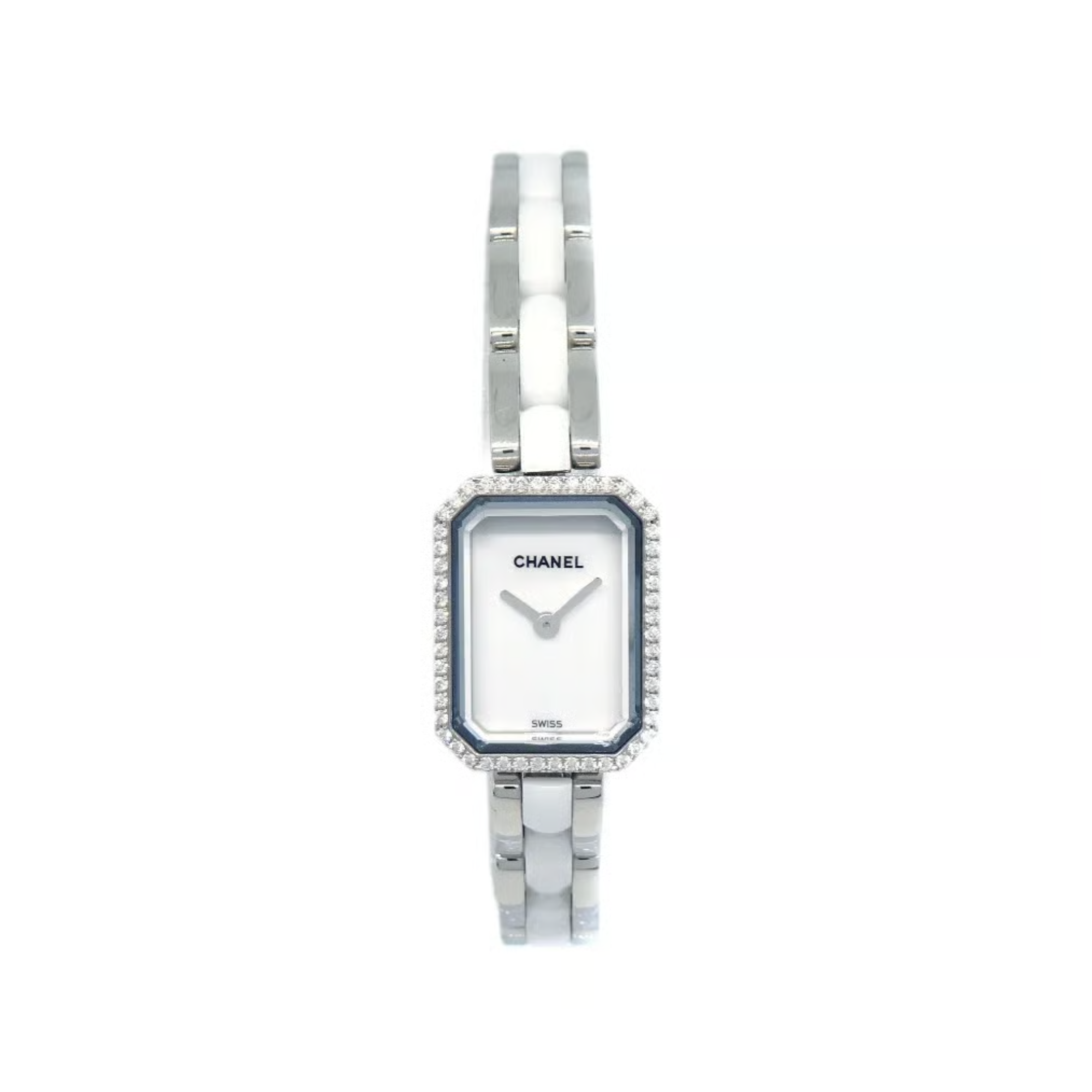 Chanel Première Ceramic Diamond Watch White Dial