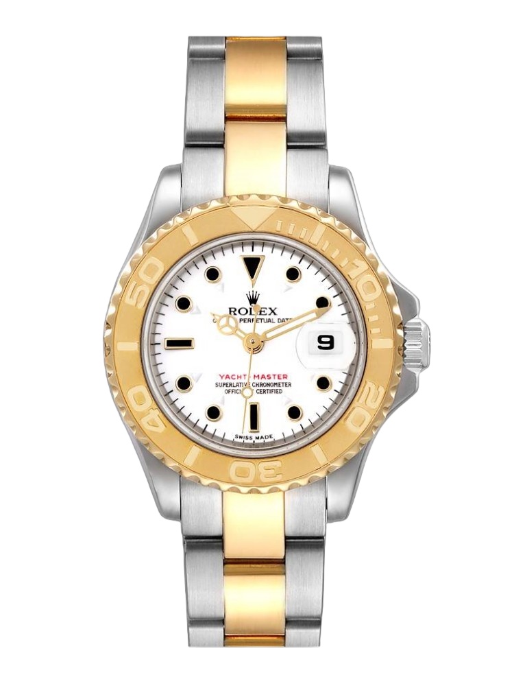 【Super Clone】Rolex Yacht-Master 169623 Steel Yellow Gold White Dial 29MM Lady Replica Watch